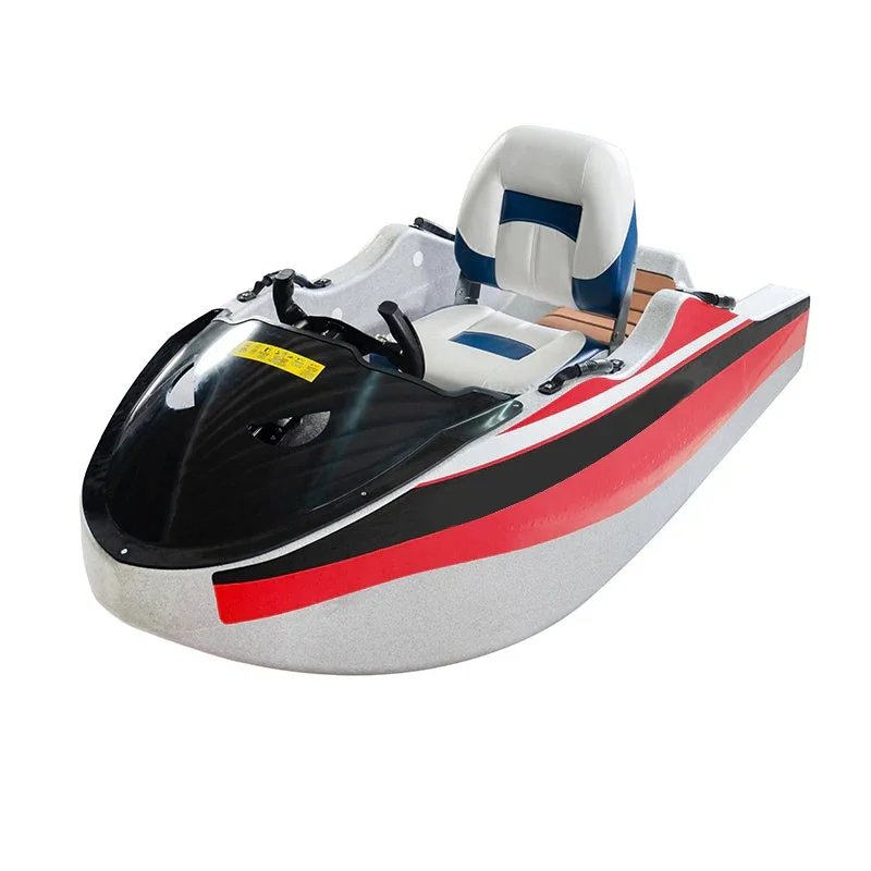 Custom Color 110cc 2 Stroke Engine Power Petrol Motorized Mini Kart Go Boat Ski Jet Supplier Micro-Wave Water Competition