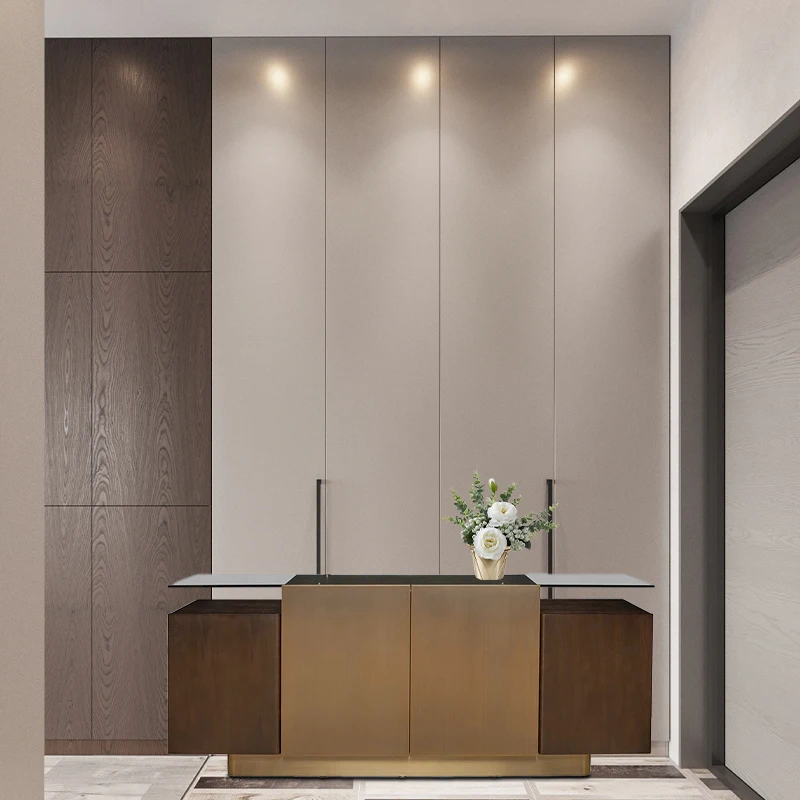 Luxury Dining Room Set stainless steel plywood Sideboard Living Room Cabinet Modern Sideboard Buffet Cabinet