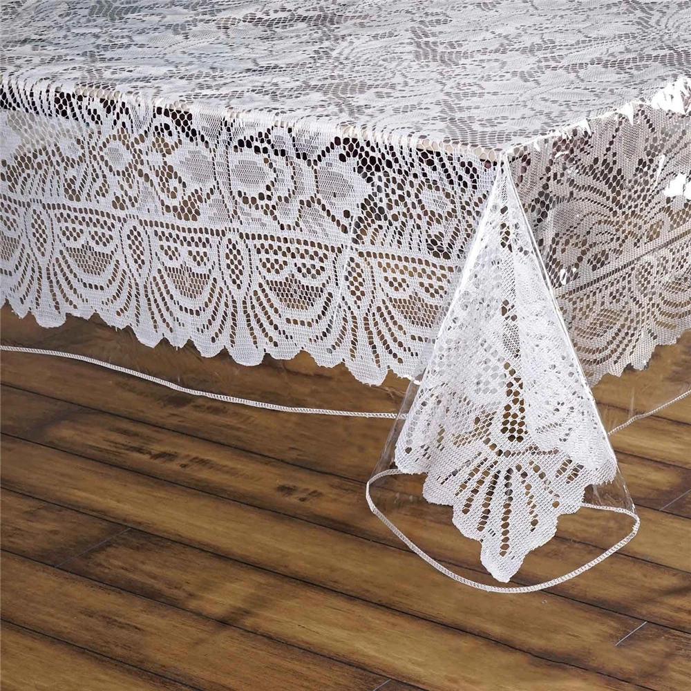Transparent table mat PVC waterproof oilproof ironing and washable table top high quality protective film
