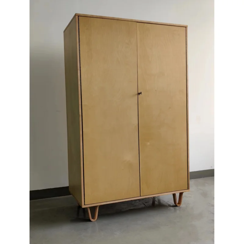 Modern Wooden Wardrobes in Wood Bedroom Wardrobe 2 doors and drawers mirror Wardrobes Closet Armoire Bedroom Furniture