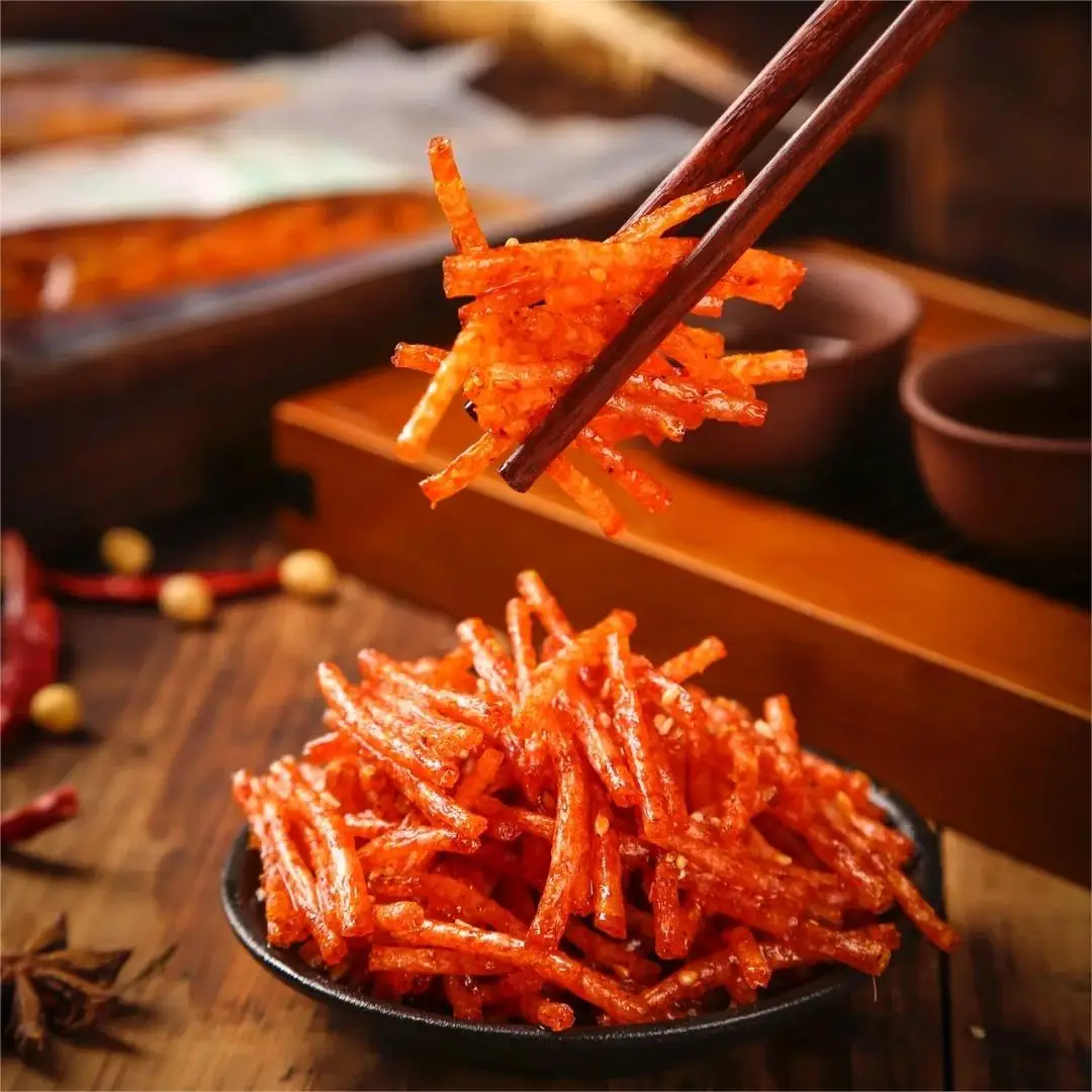 Traditional Chinese Hot Spicy Various Latiao Gluten Grain Spicy Strips Leisure Snack Latiao