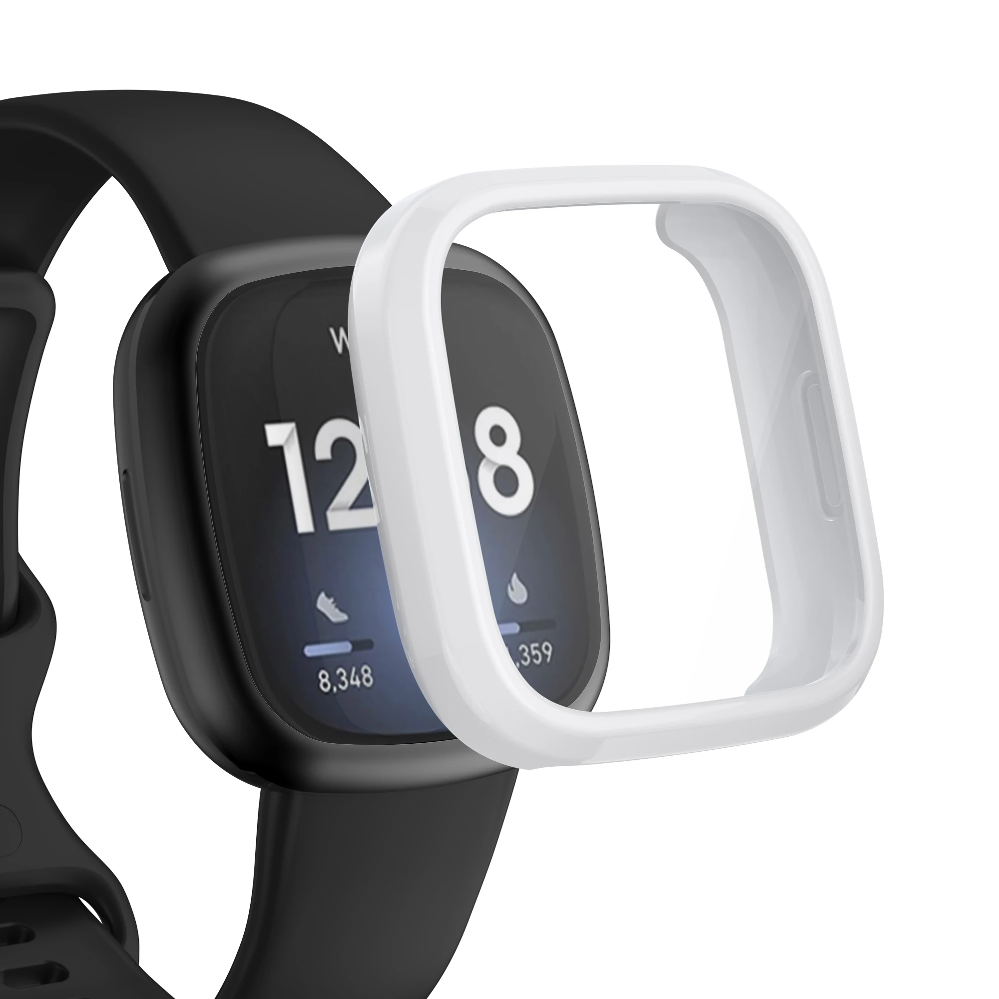 With Beer Tempered Glass TPU Protector Case Cover Sleeve Design for Fitbit Versa 3 Fitbit Sense