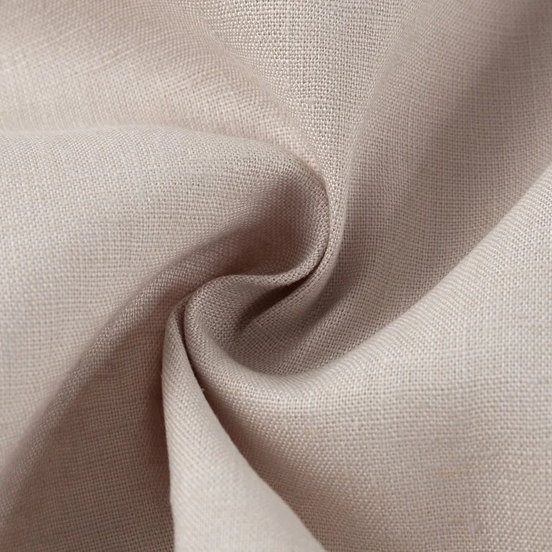 
WH005-hemp tencel muslin plain cloth fabric 220gsm for top shirt dress pants 