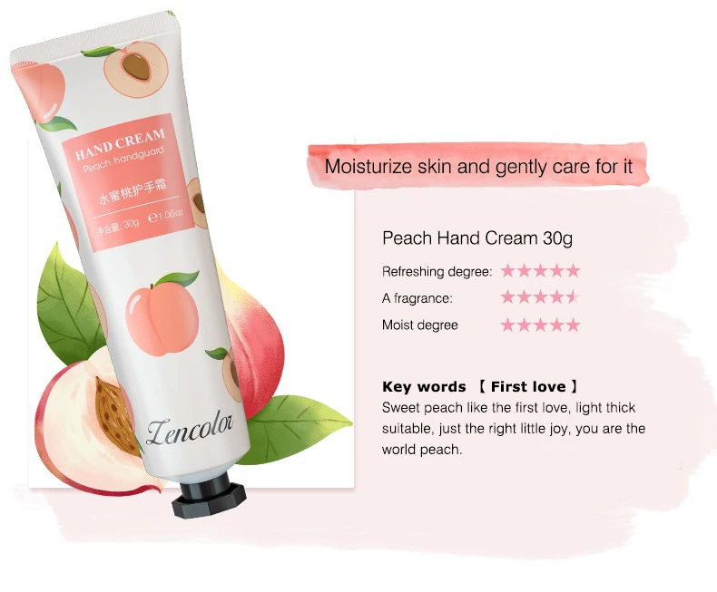 Private Label Hand Cream Lotion Bulk Mango Chamomile Cherry Vegan Moisturizing Repair Plant Fruit Hand Cream Adults 3 Years 30g