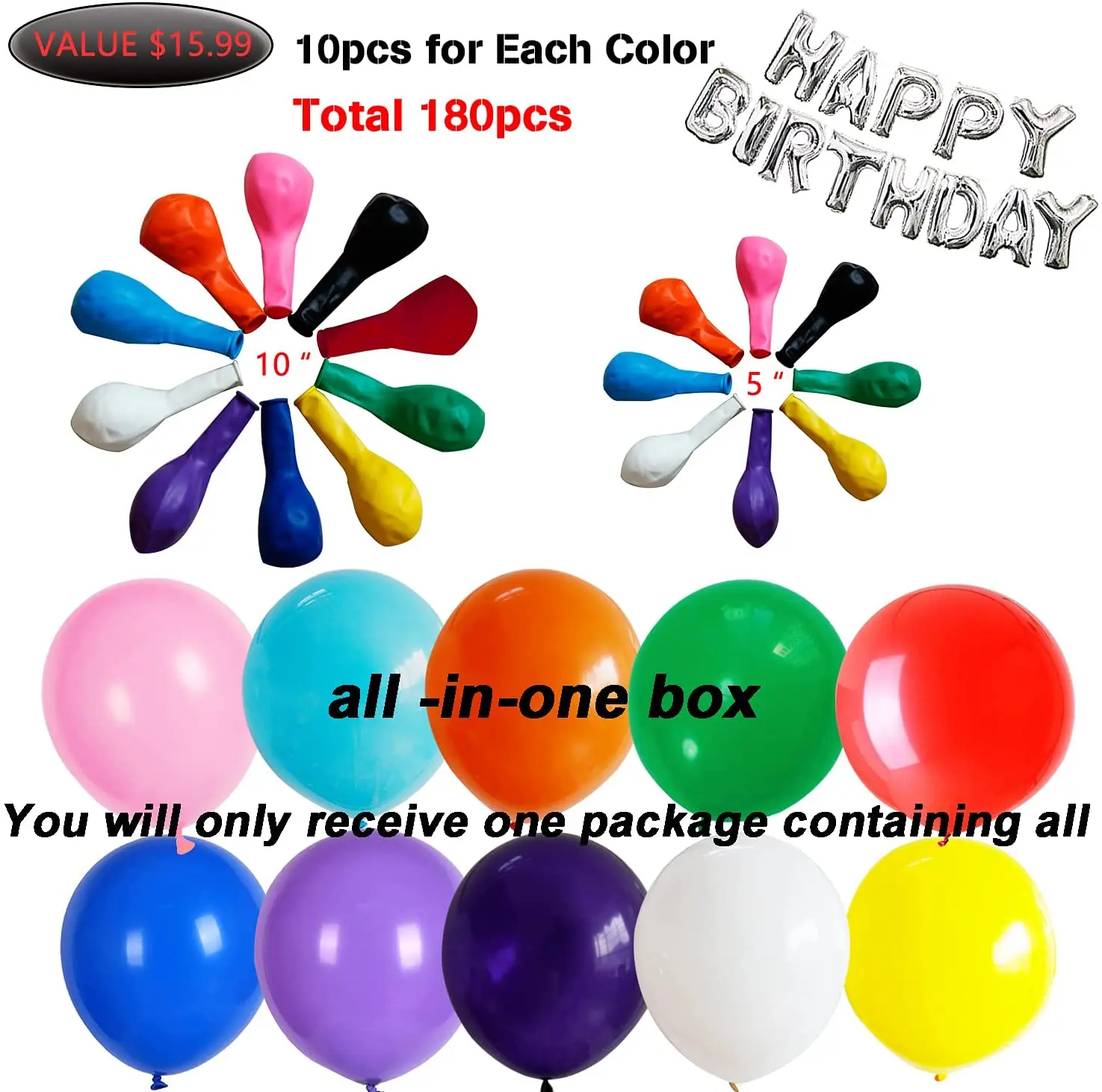 Balloon Pump Set Electric Air Balloon Blower,Balloon Inflator Dual Nozzles Balloon Arch Garland Kit with Tape Strip,Tying Tool