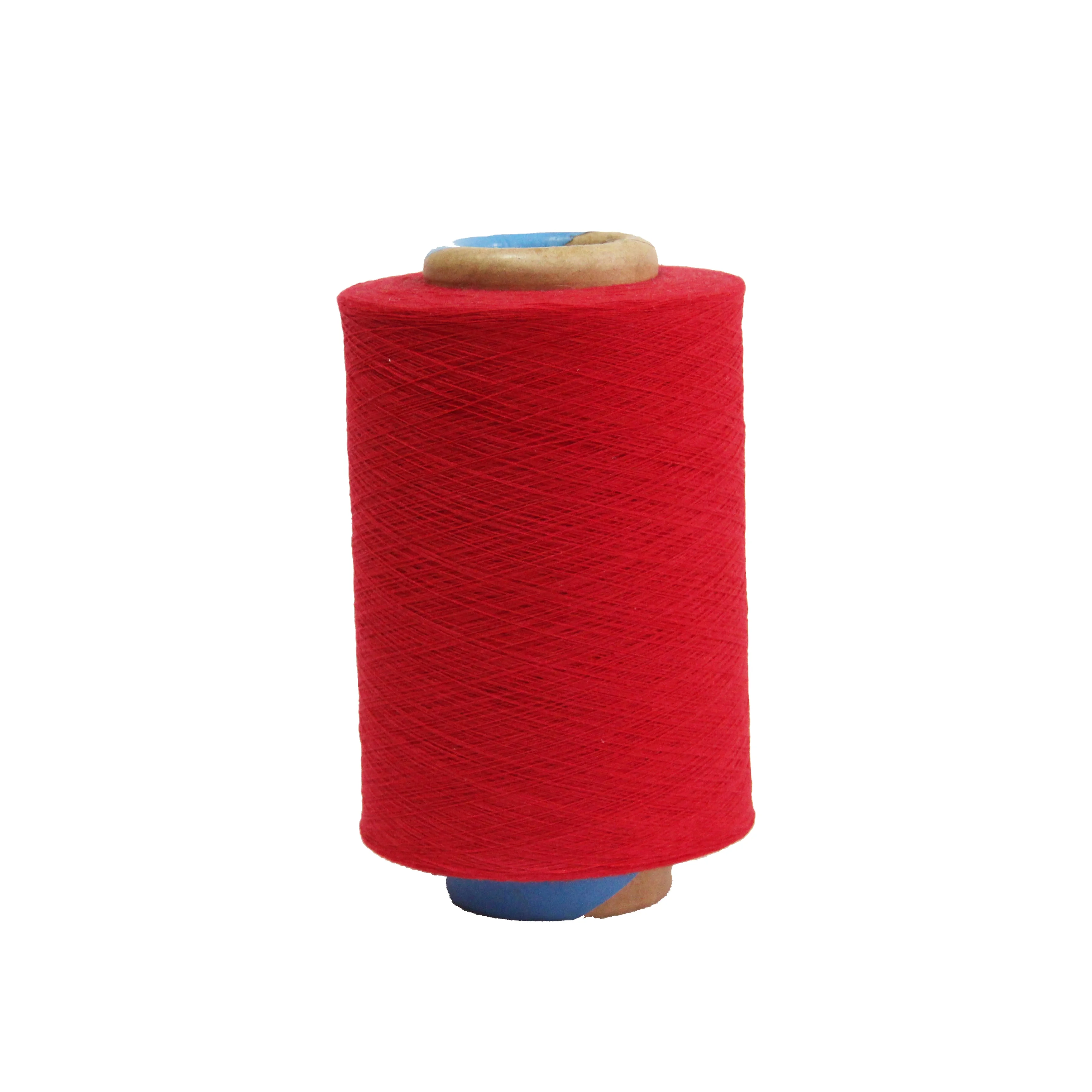NE 20/1 regenerated cotton polyester blended dyed yarn for  socks.