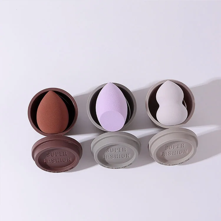 Wholesale custom coffee cup makeup sponge beauty puff moisture-proof latex free makeup sponges blender