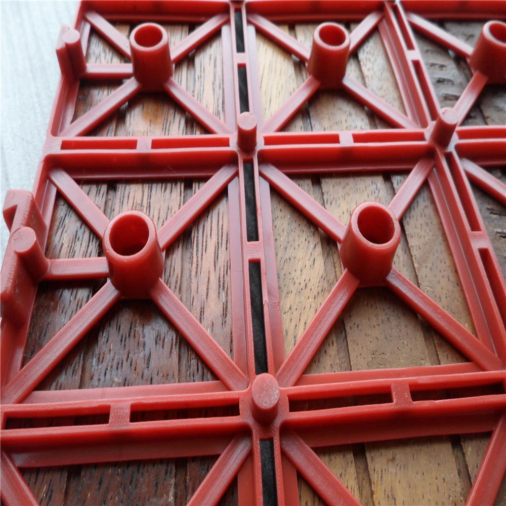 oiled finished anti slip surface Indonesian Merbau hardwood exterior decking tiles