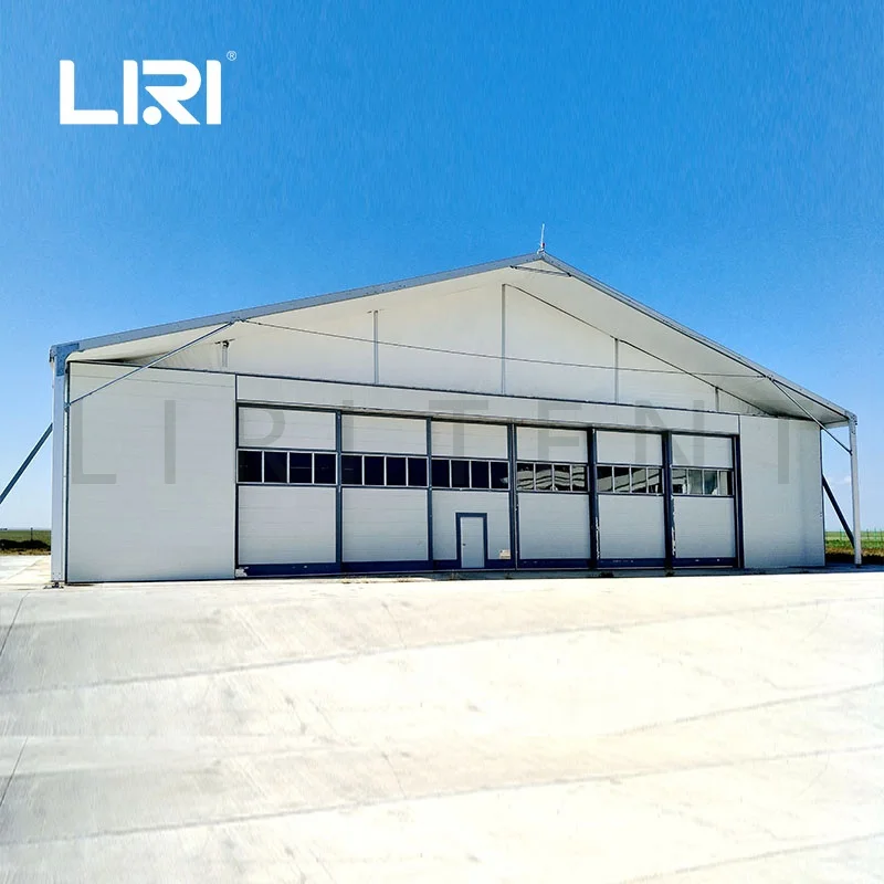 2024 Prefabricated Snow Resistant Aircraft Industrial Hangar Shelter Tents from Liri