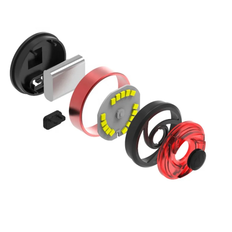 USB Rechargeable Bike Bicycle Cycling 4 Modes LED Front Rear Tail Light Lamp Outdoor Sports Bike Light Bicycle Taillight