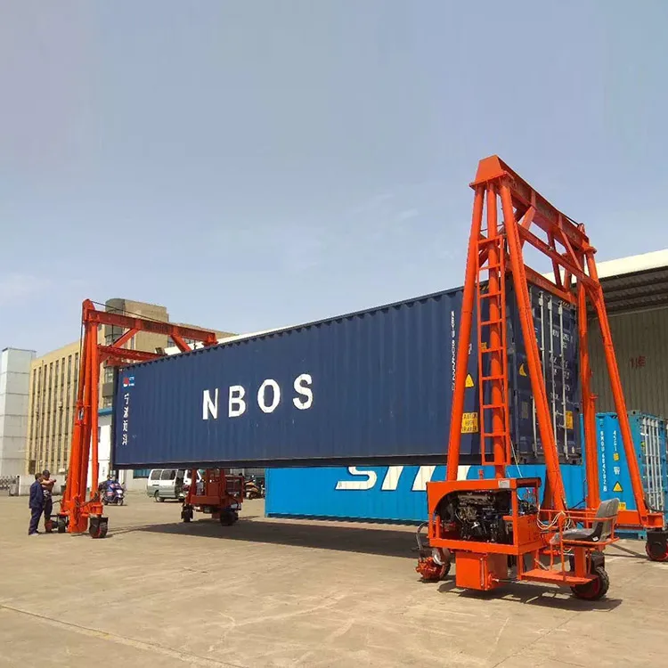 Large Span Gantry Mobile Container Crane for Lifting 40FT 20FT Container Handling