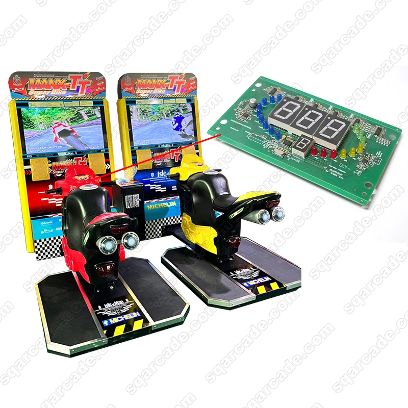 Coin Operated Simulator Super Bike Arcade Motorcycle Machine TT Motor Racing Game Parts instrument headlight Panel Accessories
