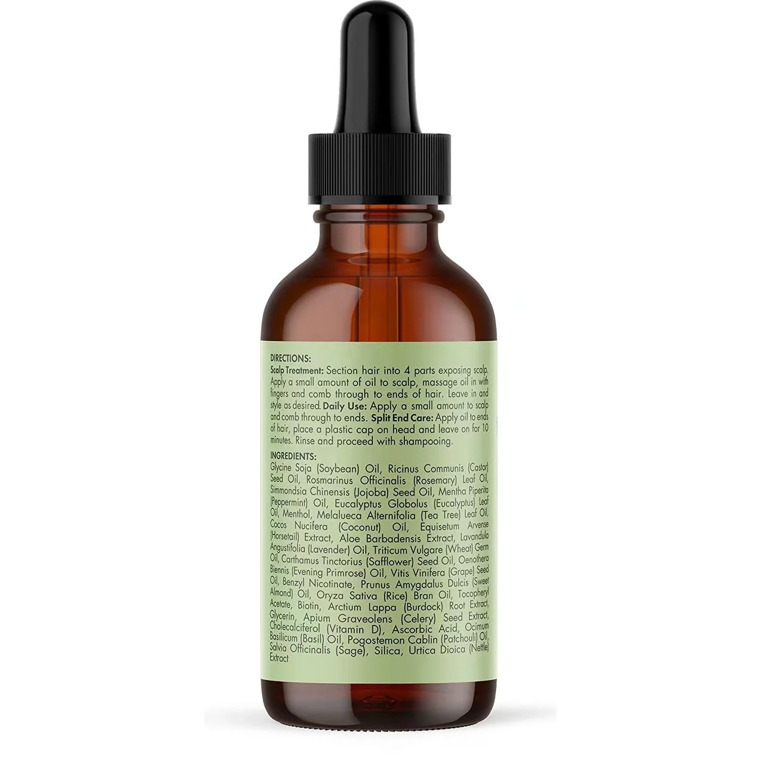MIELLE Natural Organics Rosemary Mint Scalp Parting Hair Strengthening Nourishing Conditioning Hair Oil