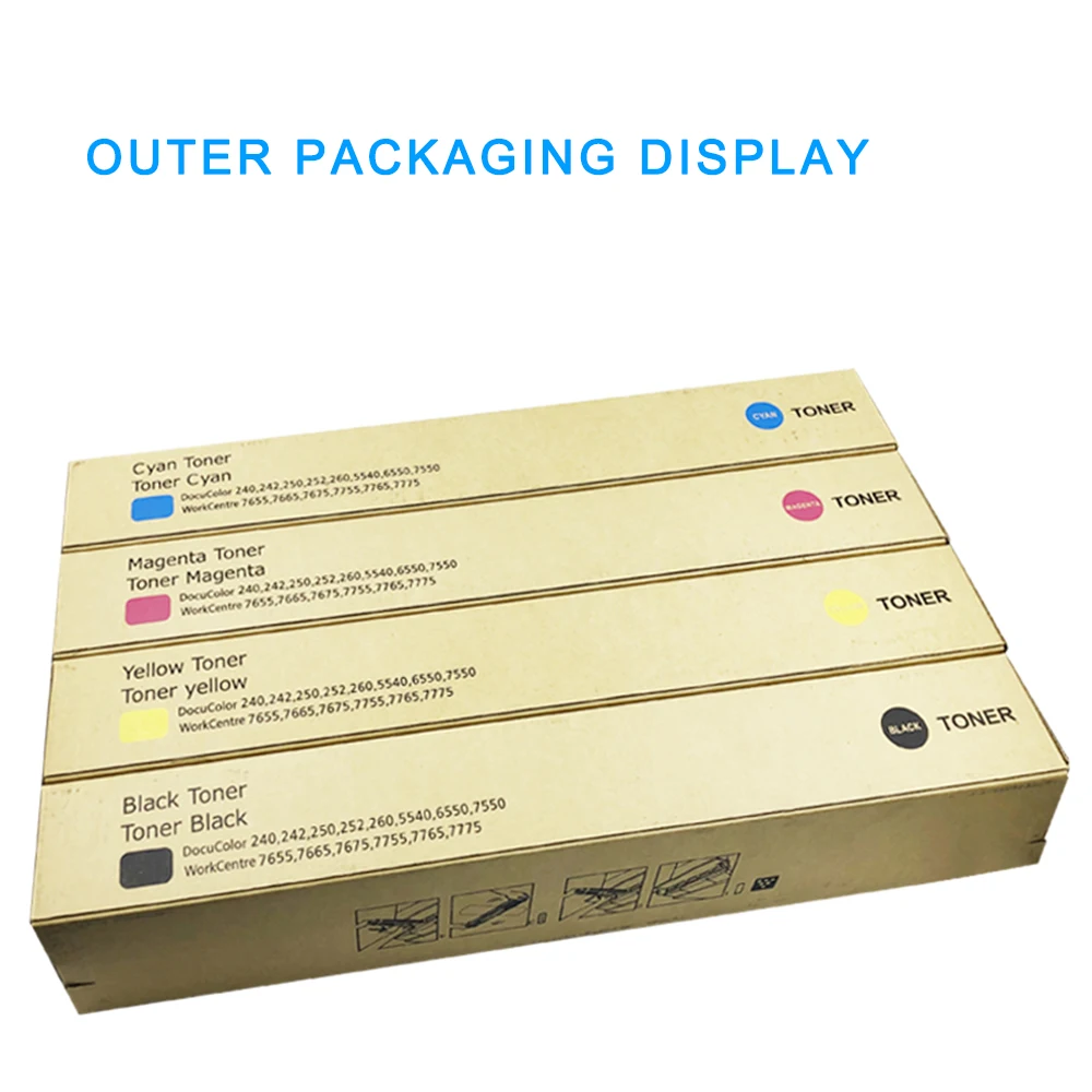 Bosons 100% Japan Powder Compatible Xerox C7600 Toner Cartridge For Xerox DC C7775 C7500 C6500 C5065 C7550 Copier Toner