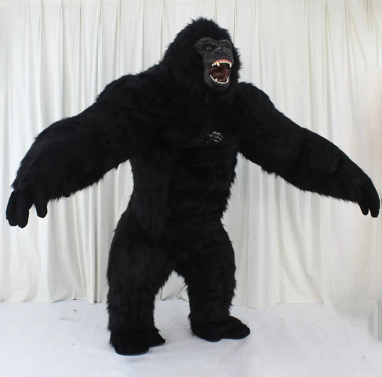 Plush mascot cosplay Inflatable gorilla 2.6m walking mascot costumes cosplay mascotte theme fancy dress carnival giant gorilla