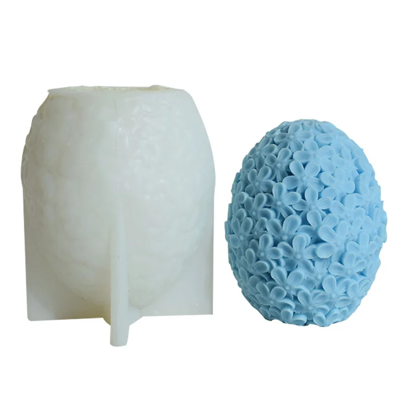 Ball-flower Designed Silicone Rubber Molds for Gypsum Casting Scented Candle Molds For Table Christmas Holiday Decoration