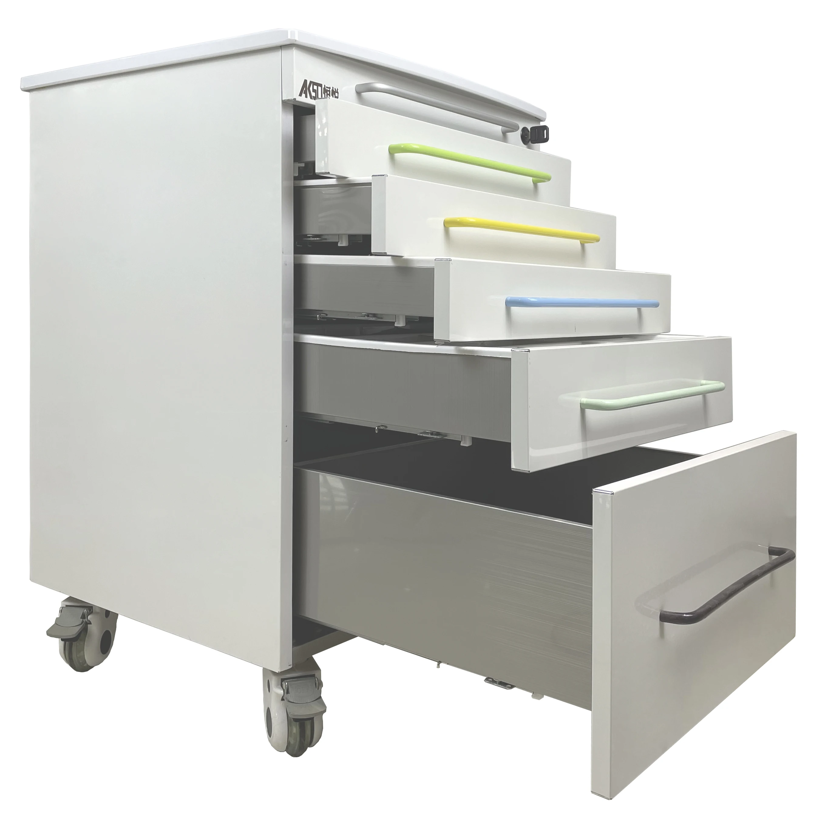 
Five Drawers stainless steel dental cabinet movable dental cabinets mobile dental clinic for sale 