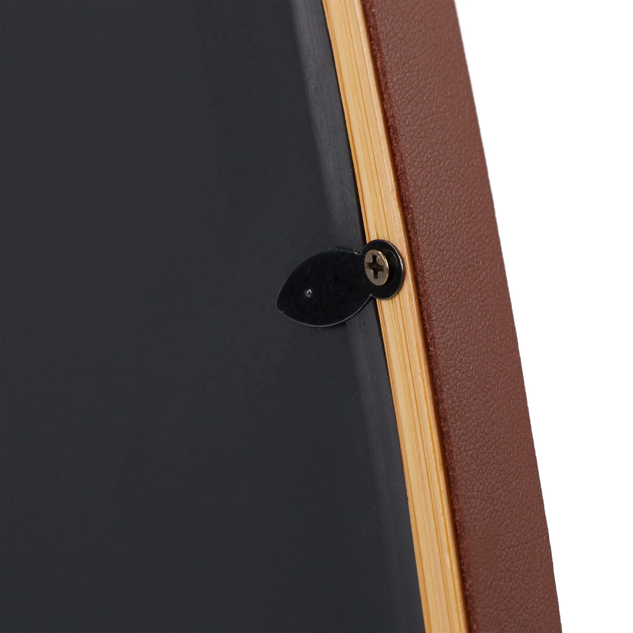 Simple Hanging Wooden Framed Wall Bamboo Vanity Framed Mirror For Hotel Bathroom Wall Art Decor