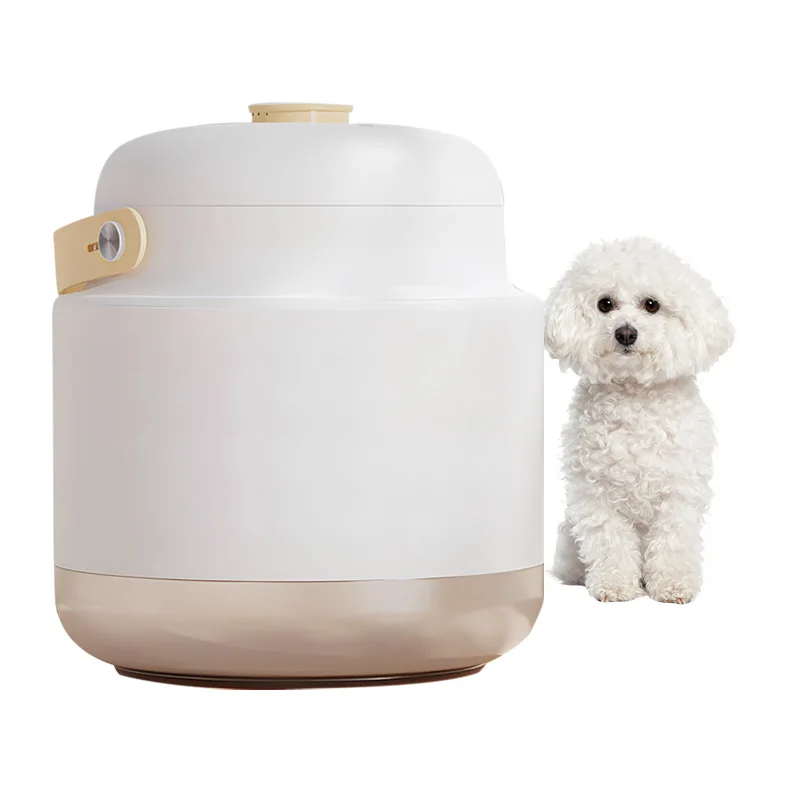 Portable Pet Dry Food Storage Composite Sealing Vacuum Lid with Measuring Cup for pet food ABS for Storing 12L
