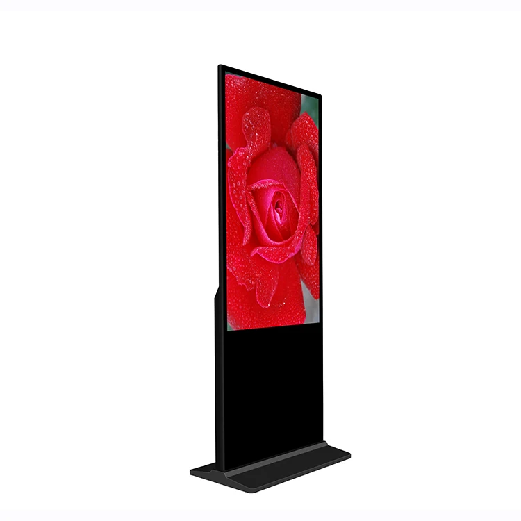 free CMS wifi IPS touch screen kiosk 4k lcd smart display players stand digital indoor floor totem vertical advertising signage