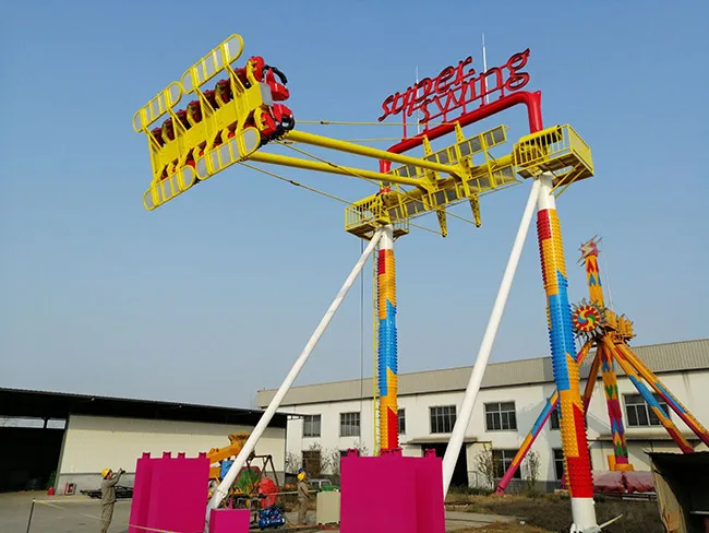 Interesting attraction high quality shopping mall amusement park rides equipment super swing for sale