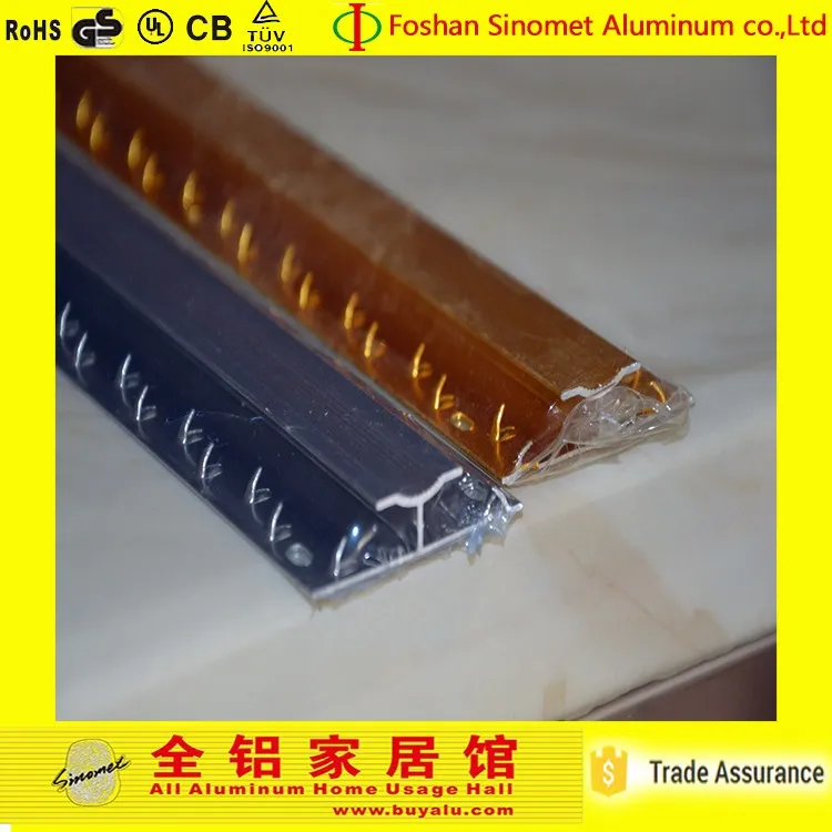 
OEM ceramic decorative aluminium tile trim outside corners trim 