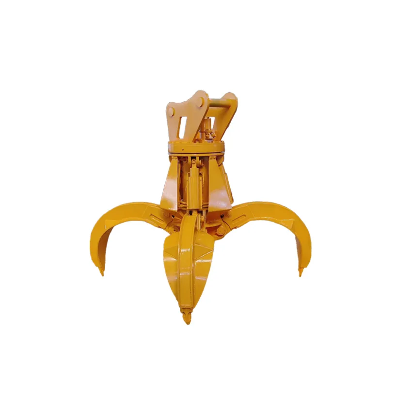 Hydraulic Orange Peel Grab with 360 degree rotation with reinforced wear-resistant plate