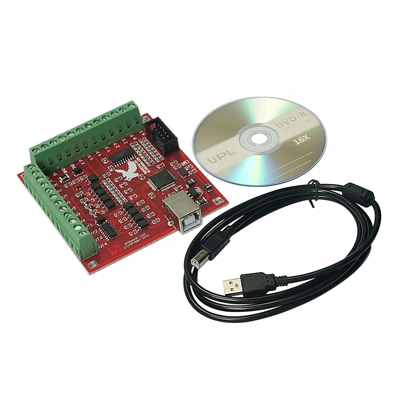 CNC MACH3 4 Axis 100Khz Breakout Board USB 4 Axis Interface Driver Motion Controller