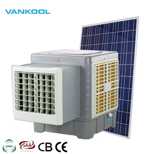  6000m 3/h DC Солнечная энергия 12V Оконный Кондиционер испарительный охладитель воздуха с солнечной
