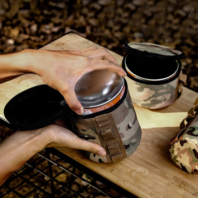 Outdoor Camping Fuel Canister Flat Gas Cylinder Tank Protector Gas Canister Cover