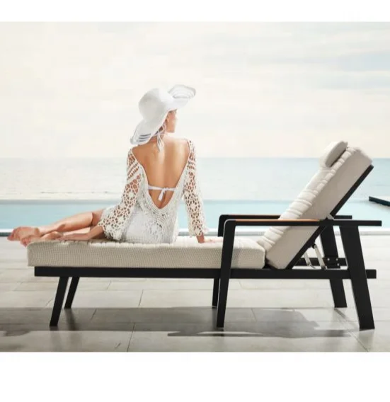 Пляжные стулья для бассейна, шезлонг