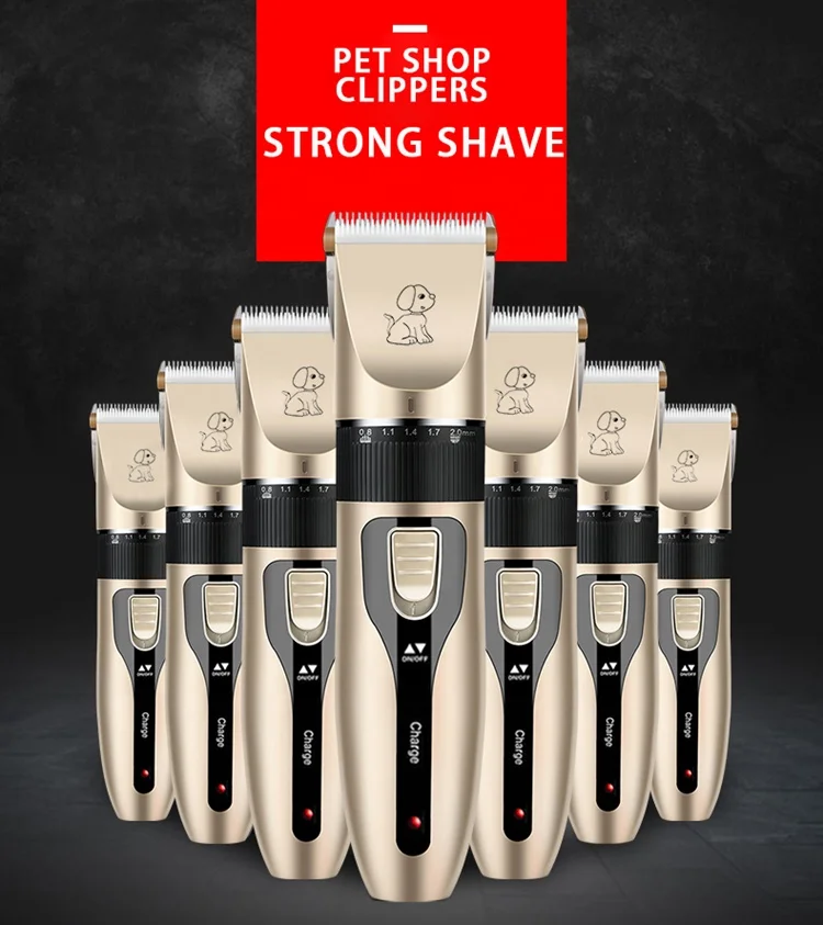 Safe Sharp Blade Low Noise Electric Quiet Rechargeable Cordless Pet Cat Trimmer Dog Hair Shaver Machine With Color Box Packaging