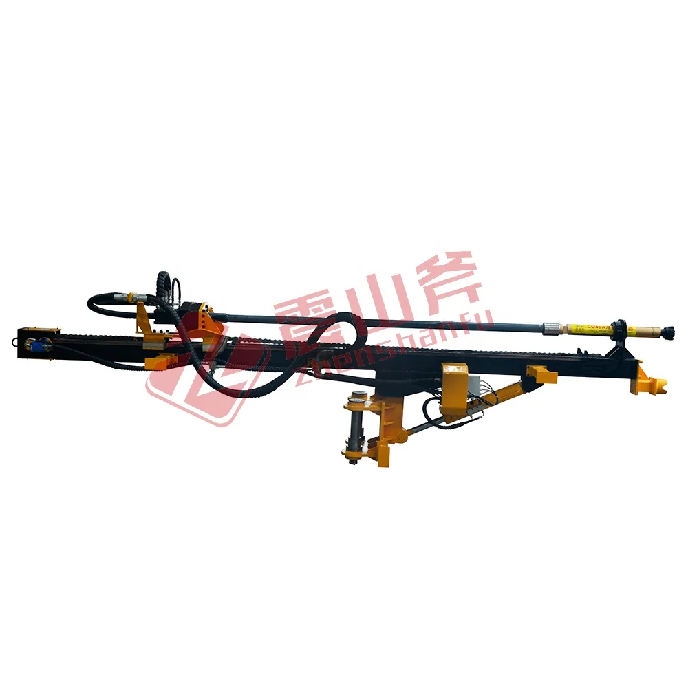Big mountain open-pit drilling equipment crawler mine drilling rig digging into DTH drilling rig
