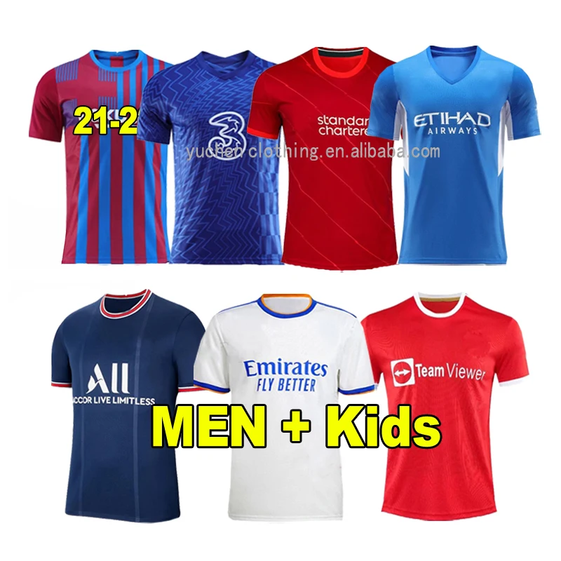 2021 2022 soccer jersey RASHFORD SANCHO HENDERSON BARKLEY MAGUIRE 21 22 football shirts men + kids kit set