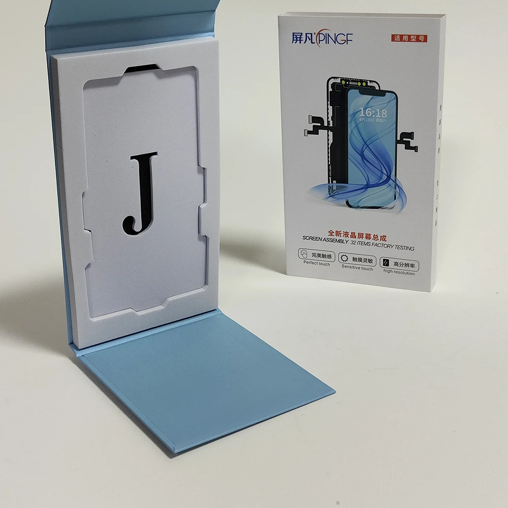Paper Screen Protector Phone Packaging Mobile Tempered Glass Packing Box