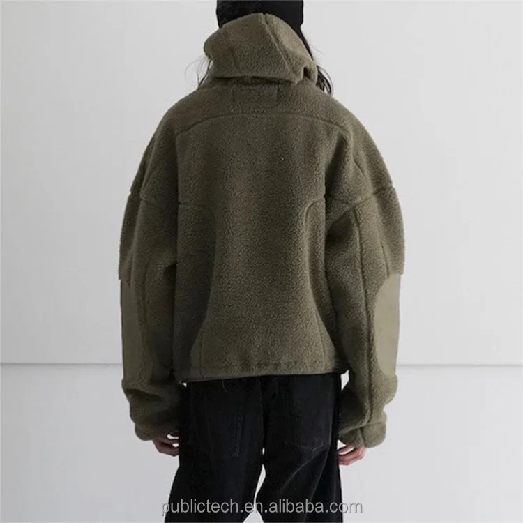 OEM High Quality Unisex Oversized Sherpa Mask Hoodies Jacket Custom Ninja Fleece Hoodie Men