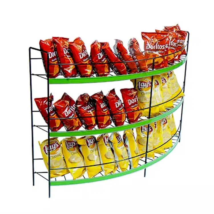 Shop Powder Coated Wire Display Rack Potato Chip / Doritos Wire Display