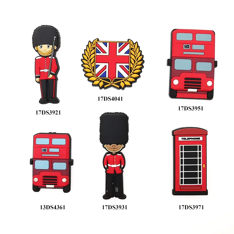 Cute Anime 3d PVC Fridge Magnet Souvenirrs City Custom aircraft  helicopter rocket Soft Enamel Refrigerator Magnet with Logo