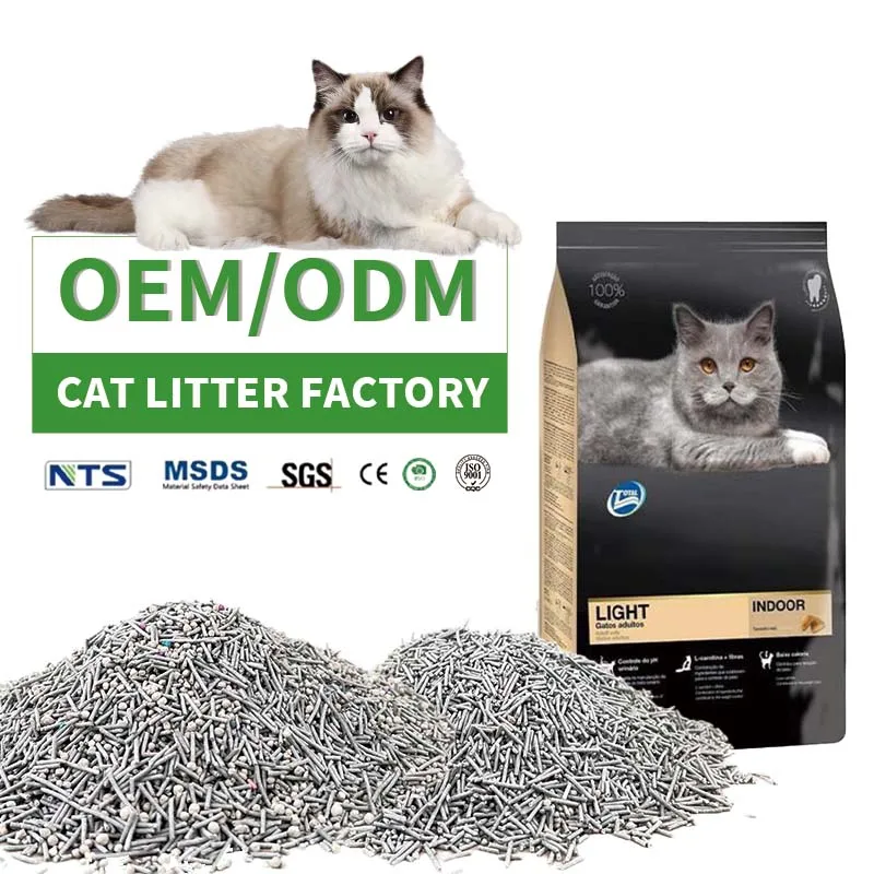 2024 hot sale Mixed Cat Litter Flushable Odor Free Activated Carbon Ultra Absorbent and Fast Drying Tofu Cat Litter