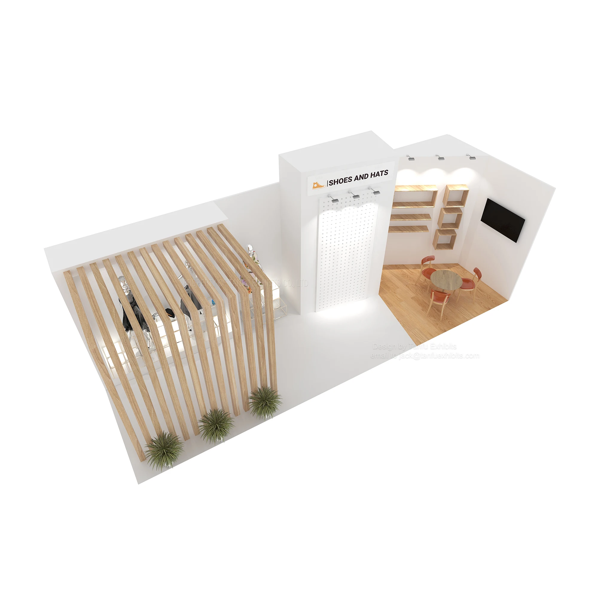 10X 30ft or 3X9m Tradeshow Display for Clothing Exhibition Stand