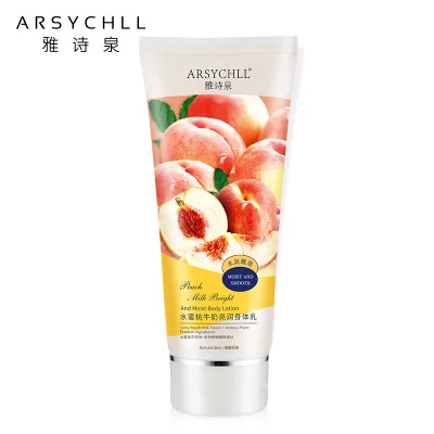 RTS Fragrance Reduce Dry Fine Lines  Moisture And Skin Whitening Peach Milk Body Lotion