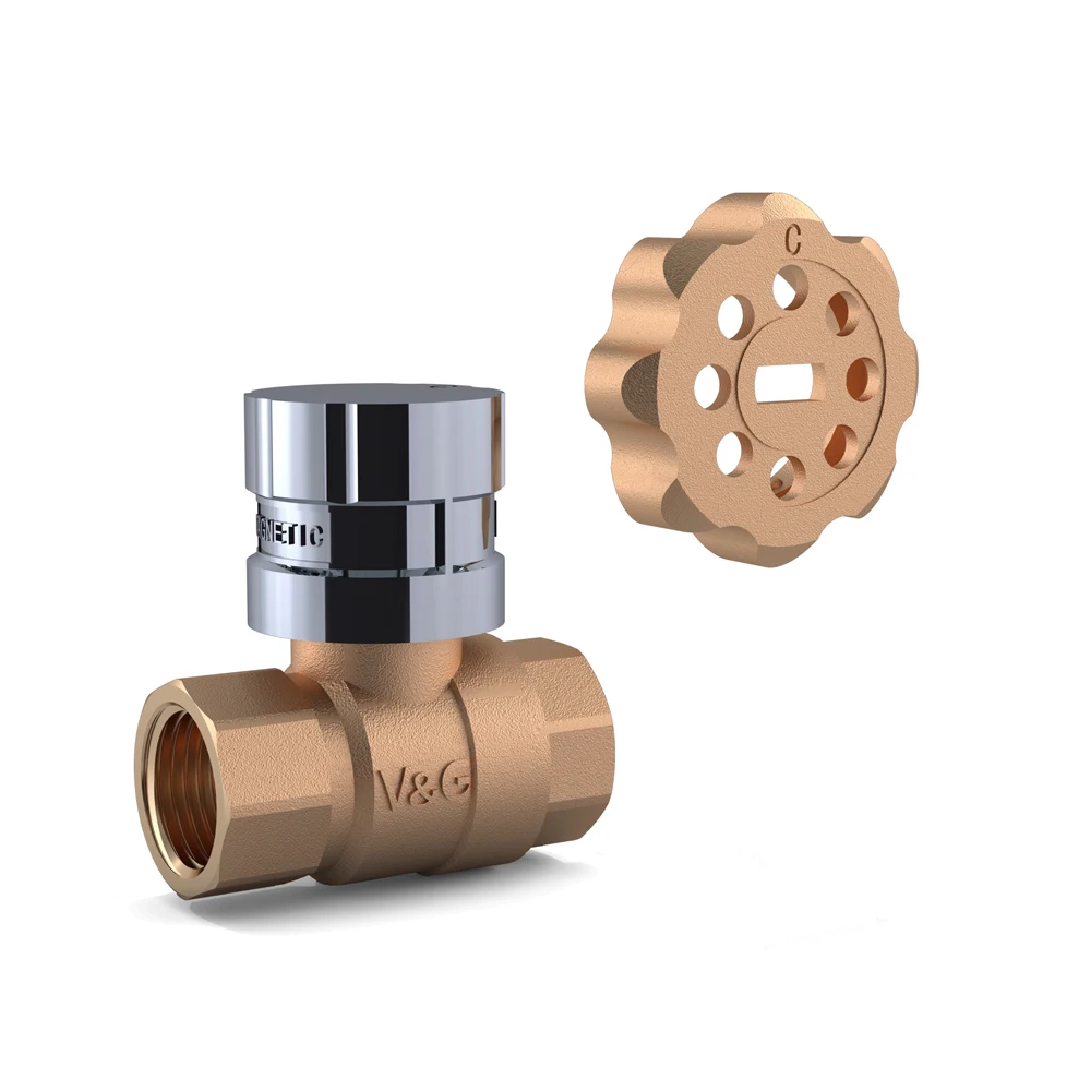 China Supplier DN15 - DN40 Pressure PN16 Cw617n Magnetic Lockable Key Lock Ball Valve