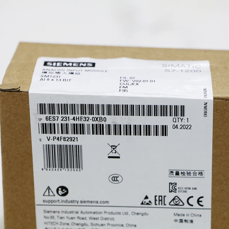 В наличии 100% оригинальный plc siemens SIMATIC S7-1200 Аналоговые входы SM1231 8 6ES7231-4HF32-0XB0