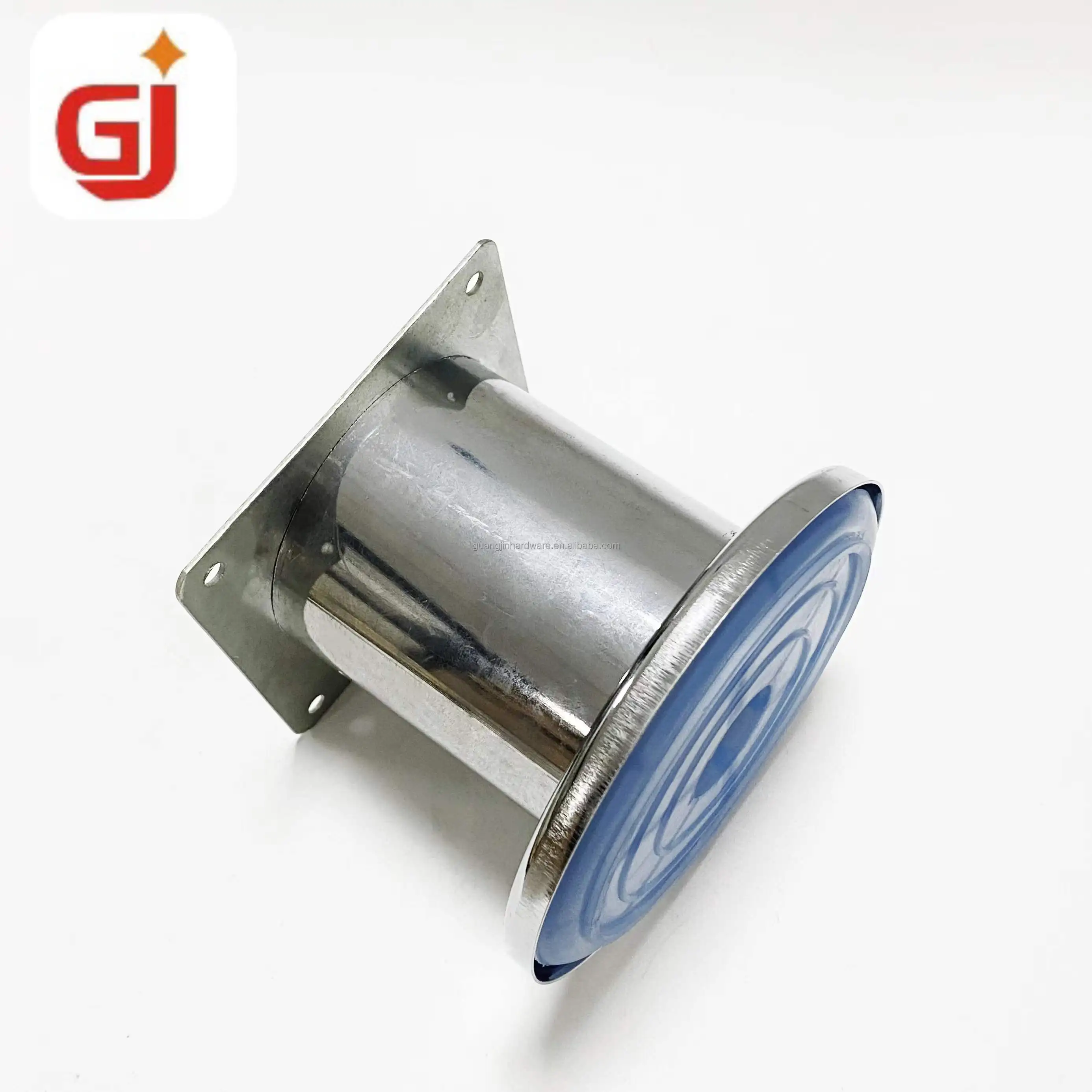 Chrome metal furniture sofa feet with big base metal base