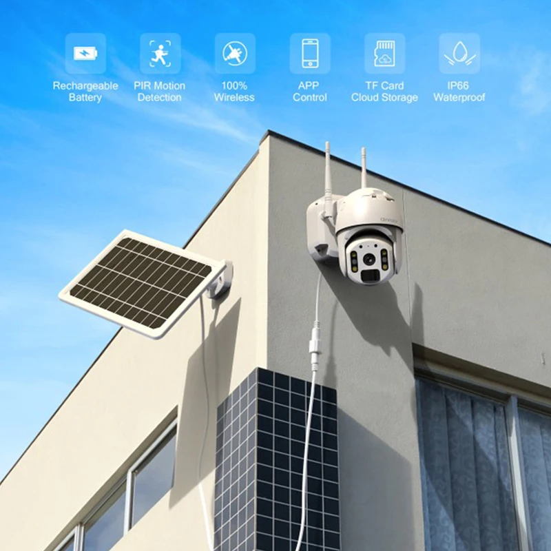 ZCVISION  Home Security Camera System Wireless Smart Cctv Camera Full HD  4G Wifi Solar Camera