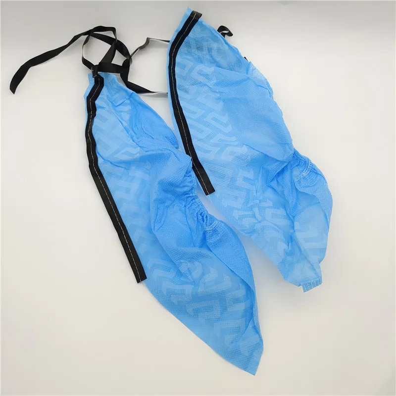 PE antistatic shoe covers more economical and practical than disposable shoe covers and made of striped or mesh fabric