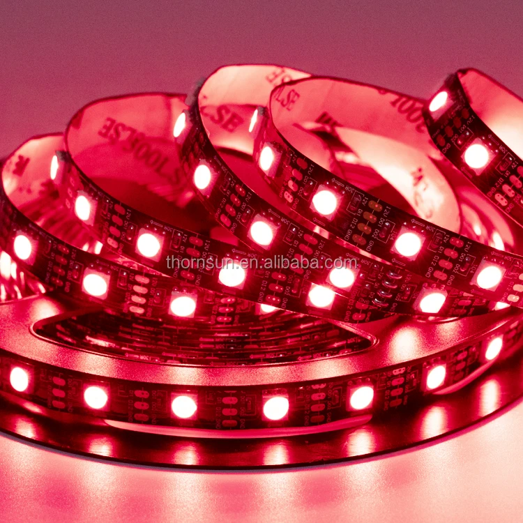 DMX  control rgb addressable 12v ws2815 flexible led strip light
