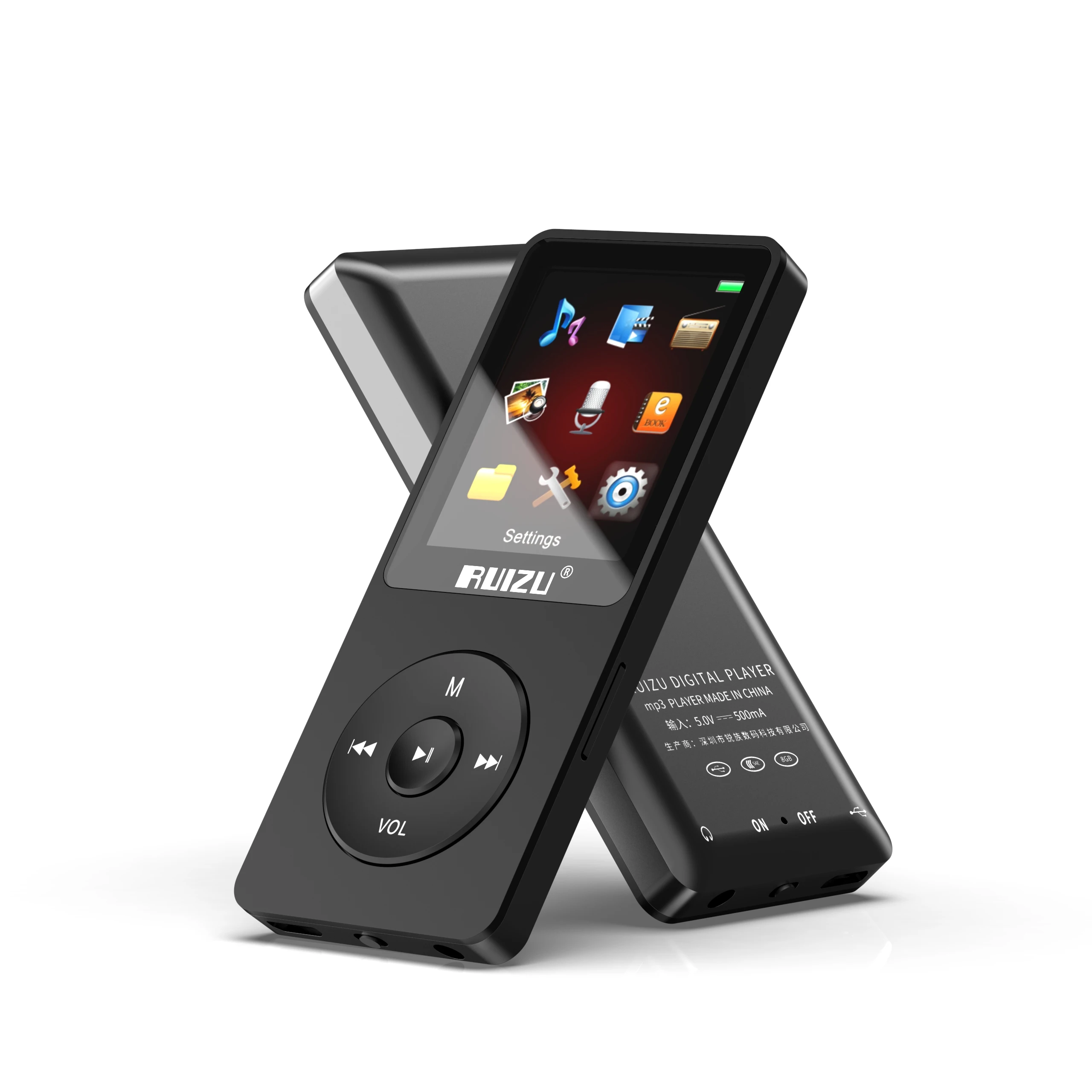 RUIZU X02 Classic Style Portable Audio Video Accessories For The Blind Free Lossless Song Download Mp3 Music Player