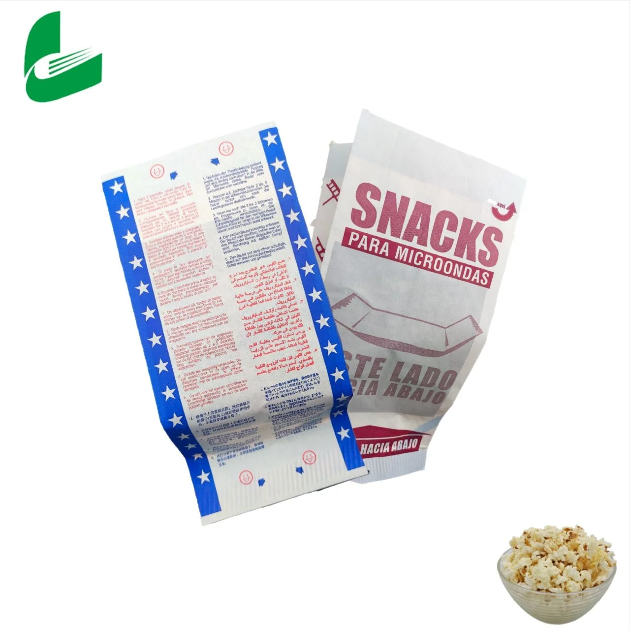 Huafeng printing New High Quality Folding Microwave Popcorn bags