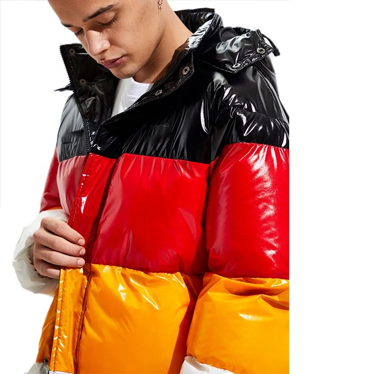 New arrival custom men puffer white duck down jacket coat winter windproof waterproof hooded warm puffer jacket